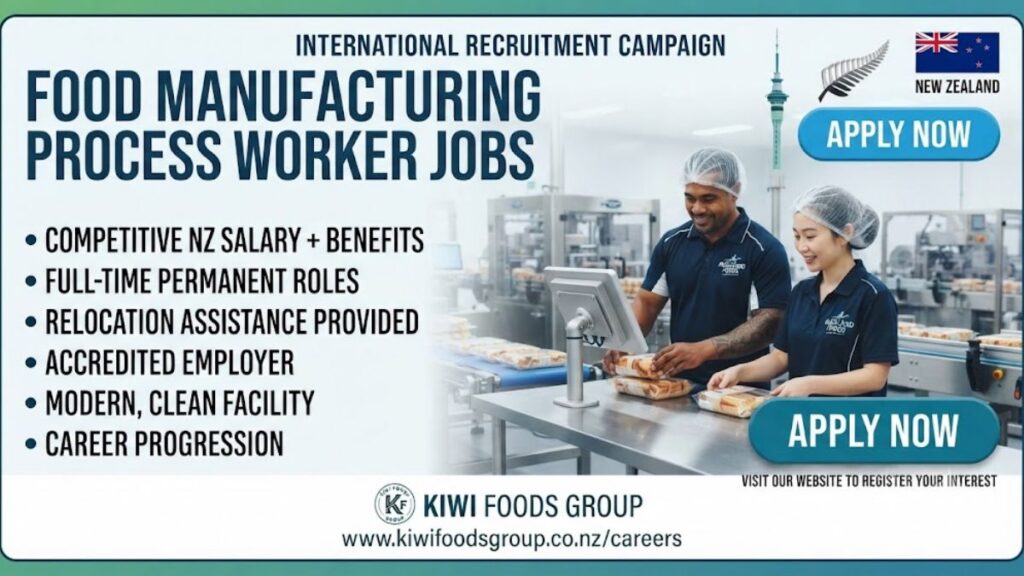 Food Manufacturing Process Worker Jobs in Auckland