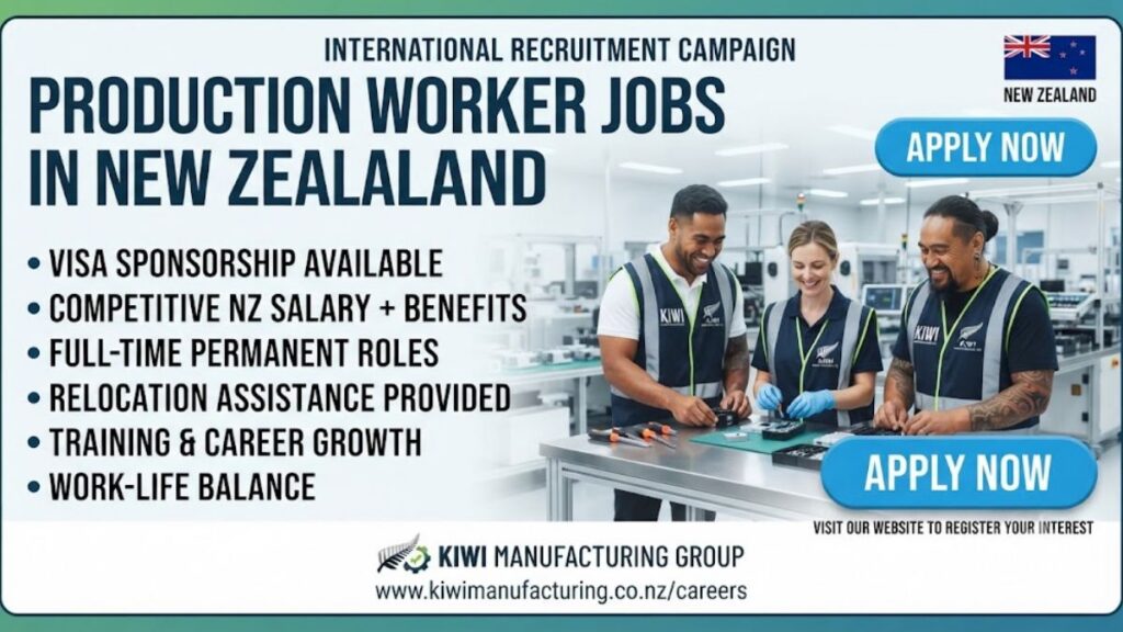Production Worker Jobs in New Zealand