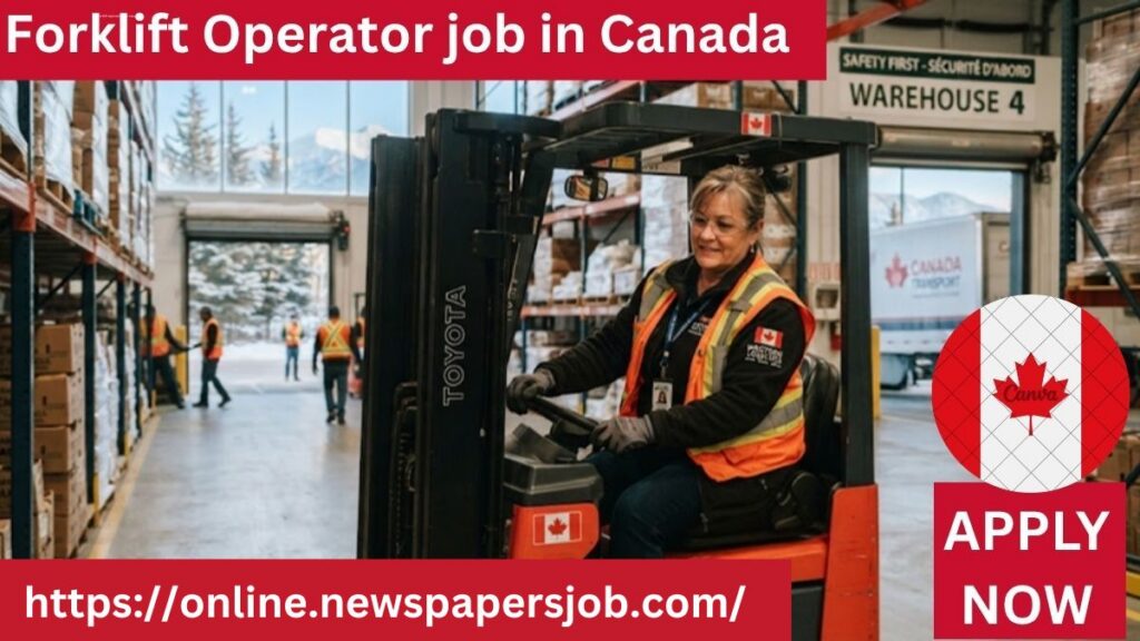 forklift operator job in canada